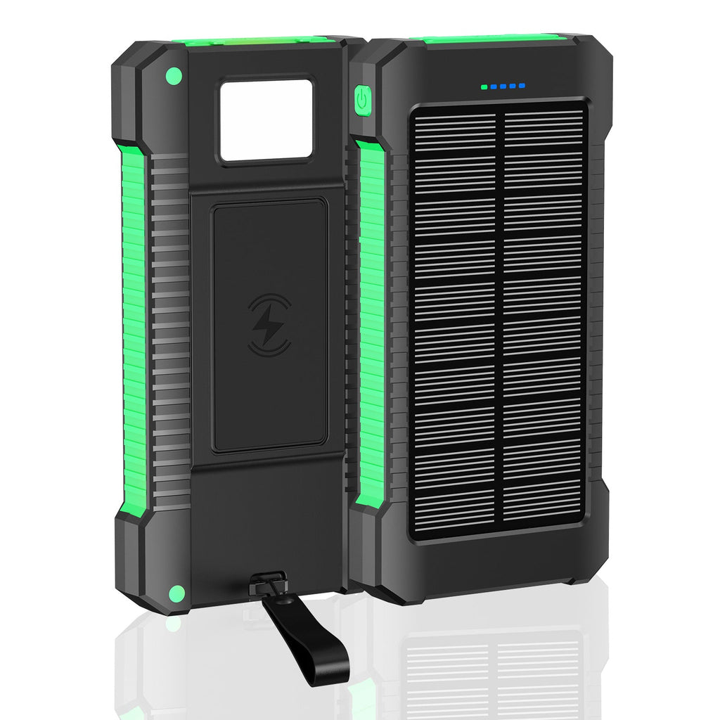 Solar power bank with multifunctional ports and LED light Siopsrl