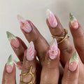 Siopsrl | Artistic Floral 3D Press-On Nail Art Siopsrl