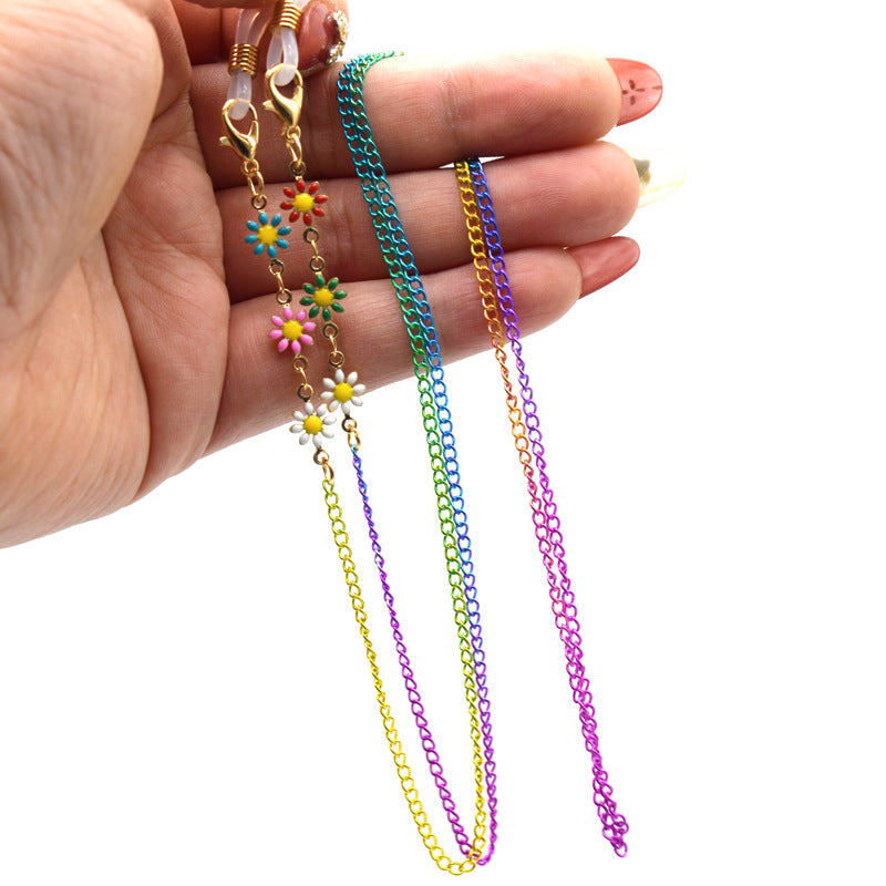 Siopsrl | Floral Patterned Eyewear Chain Siopsrl