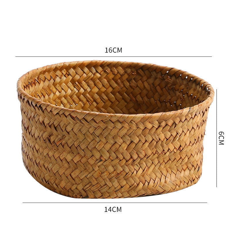 Handmade Natural Fiber Storage Basket Siopsrl