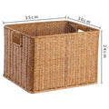 Women's Rectangular Storage Basket Made of Natural Wicker Siopsrl