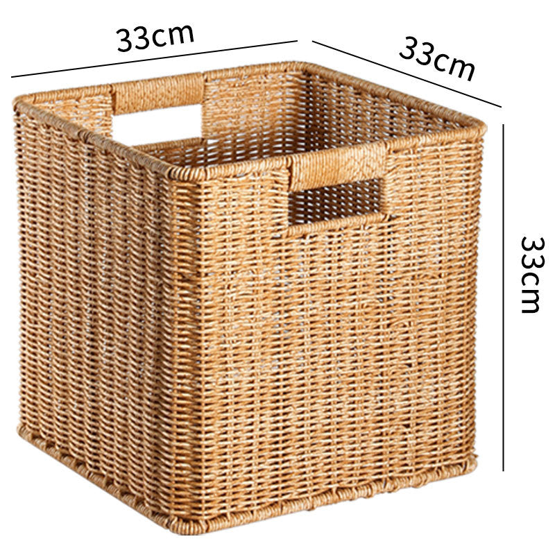 Handcrafted Rectangular Wicker Storage Bin Siopsrl