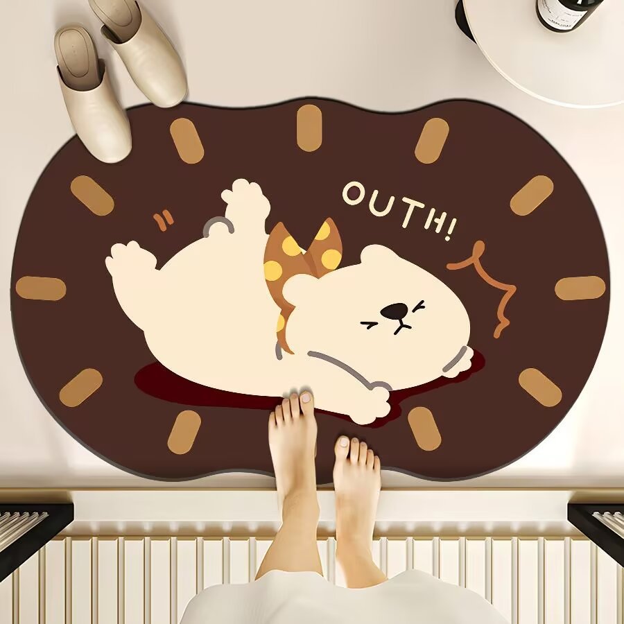 Siopsrl | Cute Cartoon Bear Bath Mat Siopsrl