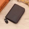 Siopsrl | Leather Zippered Card Wallet Siopsrl