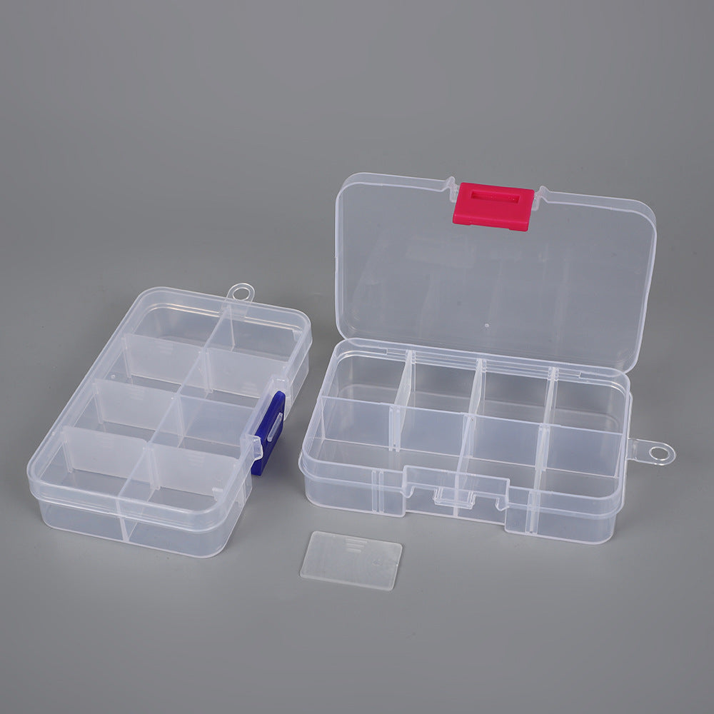 Multi-Purpose Transparent Compartment Storage Case Siopsrl