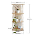Macrame Plant Shelf with Decorative Hanging Design Siopsrl