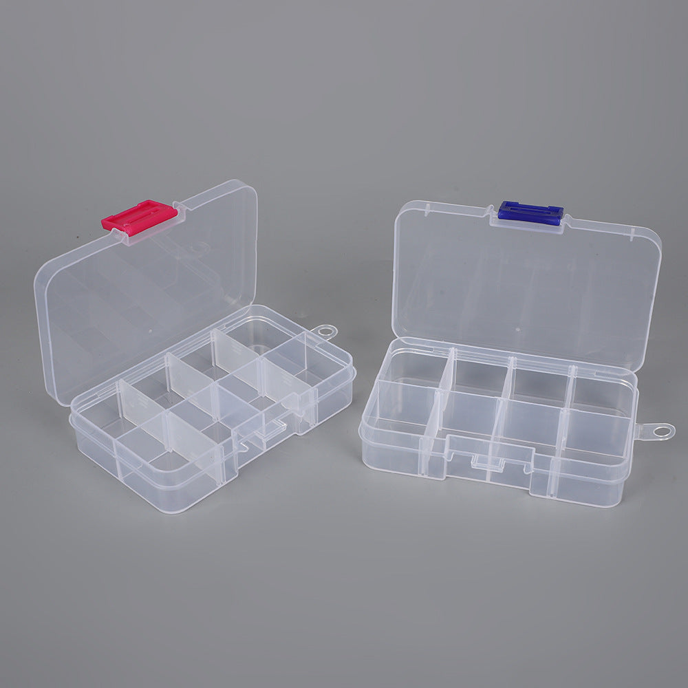 Multi-Purpose Transparent Compartment Storage Case Siopsrl