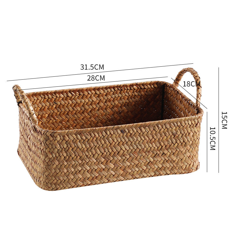 Handwoven Natural Storage Basket Siopsrl