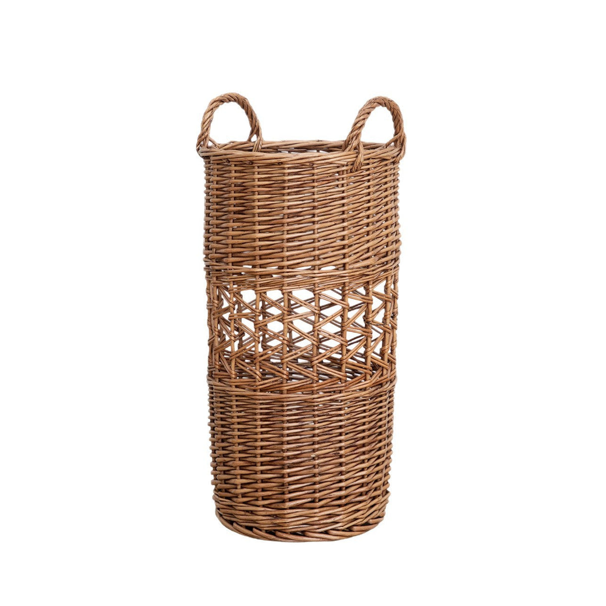 Handcrafted willow basket with cotton lining Siopsrl