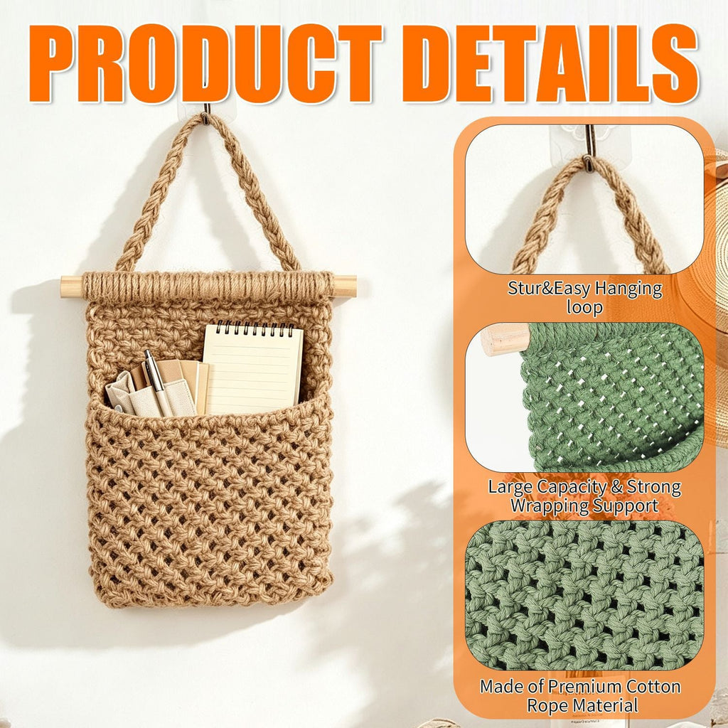 Macrame Wall Organizer Siopsrl