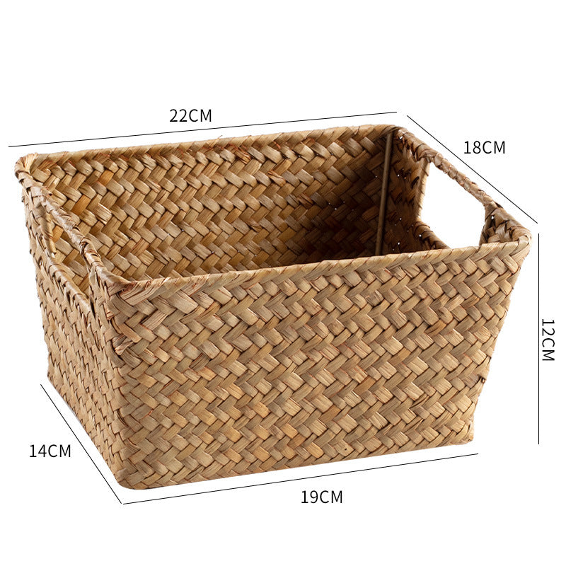 Unisex storage basket made of handwoven natural material Siopsrl