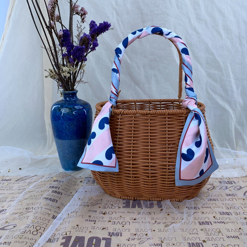 Women Diamond-shaped Handheld Basket Siopsrl