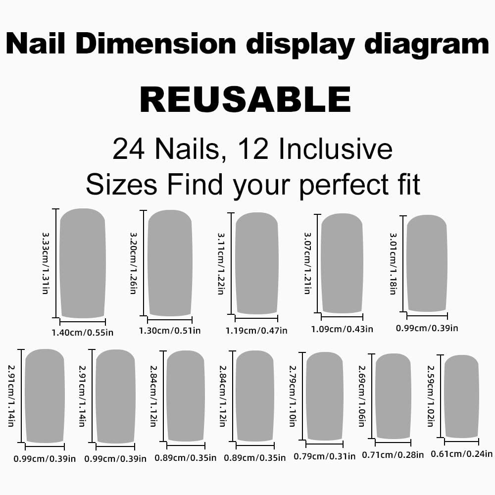 Siopsrl | Artificial nail set with playful 3D designs Siopsrl
