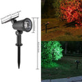 Adjustable Solar LED Garden Spotlight Stake With Swivel Head Integrated Solar Panel And Weatherproof Housing Siopsrl