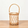 Handcrafted willow basket with cotton lining Siopsrl