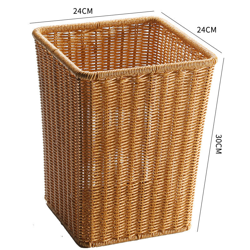 Handcrafted Wicker Waste Bin Siopsrl