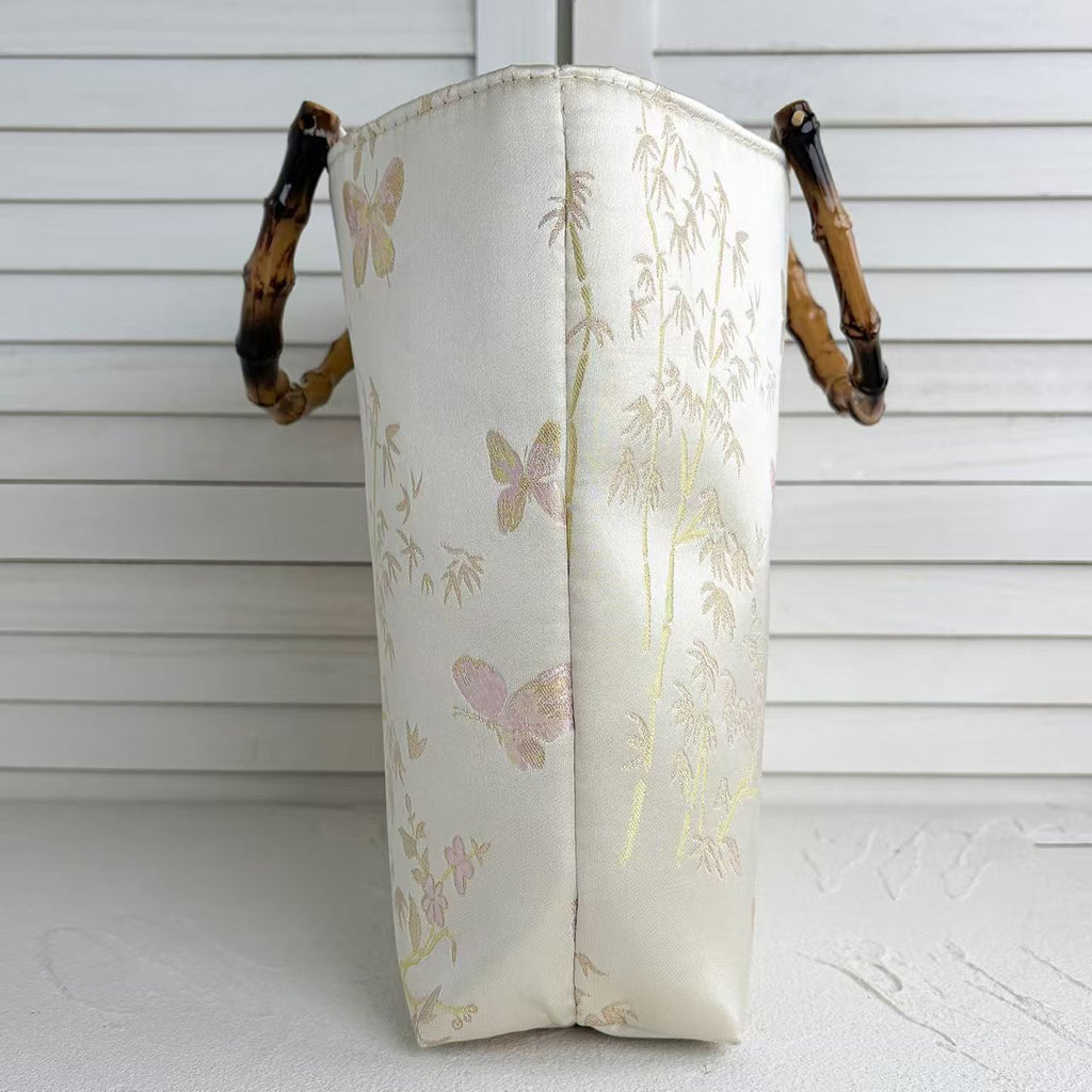 Siopsrl | High-quality cotton tote bag with bamboo handles Siopsrl