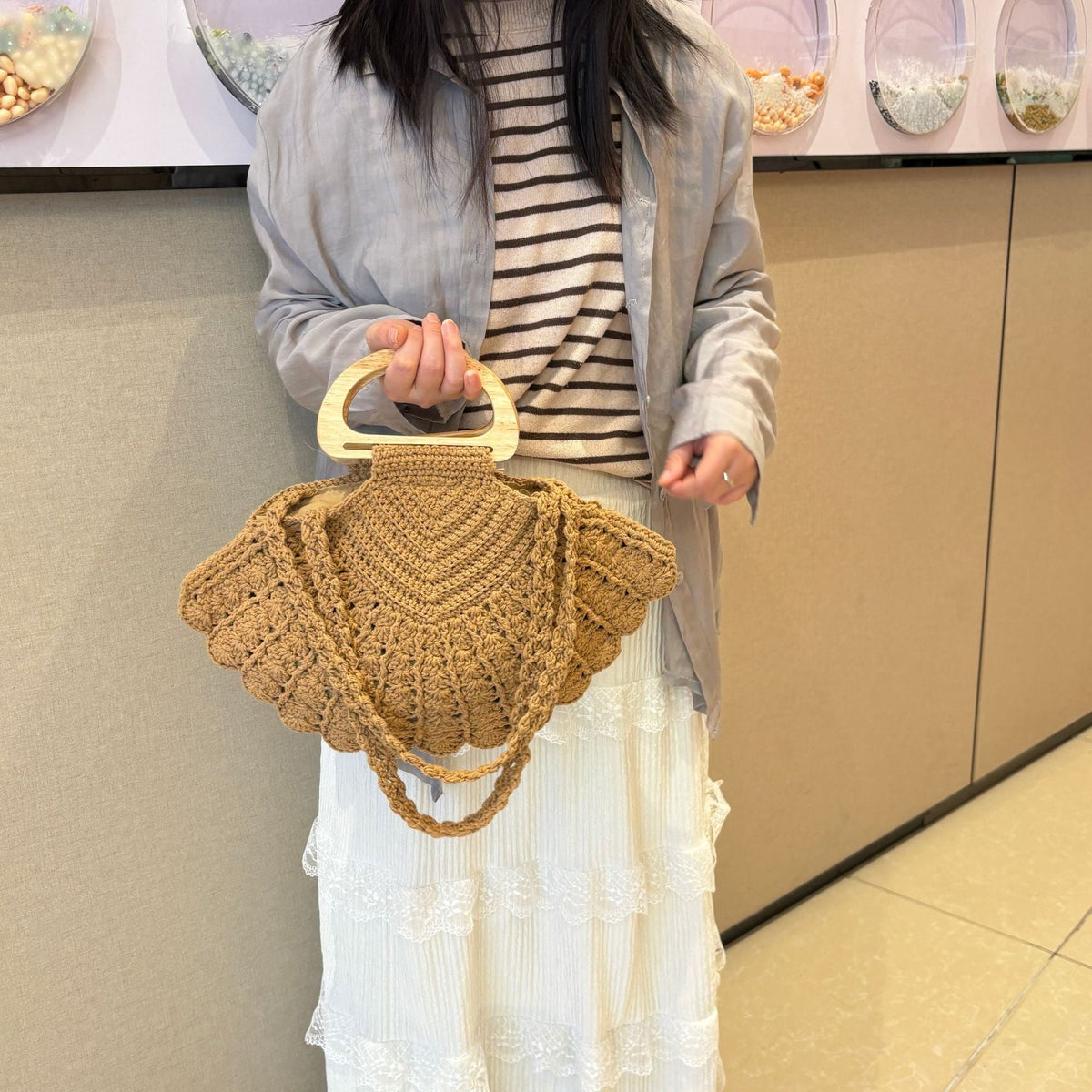 Siopsrl | Hand-knotted shoulder bag Siopsrl