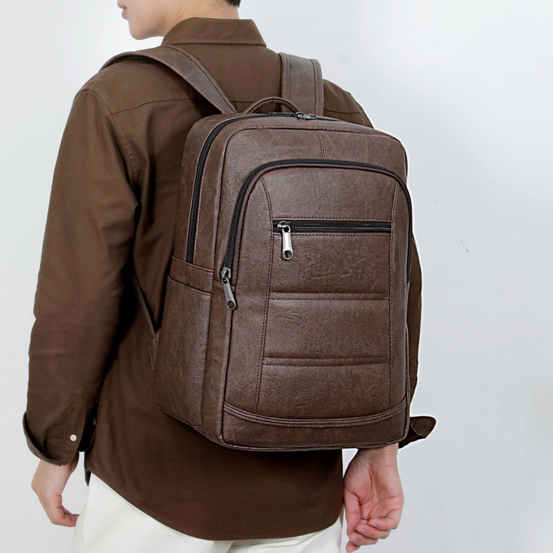 Siopsrl | Elegant Backpack Made of Durable Synthetic Leather with Intelligent Compartment System Siopsrl