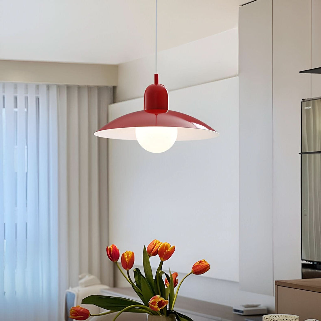 Siopsrl| Modern Macaron Bauhaus Pendant Light – Iron Shade