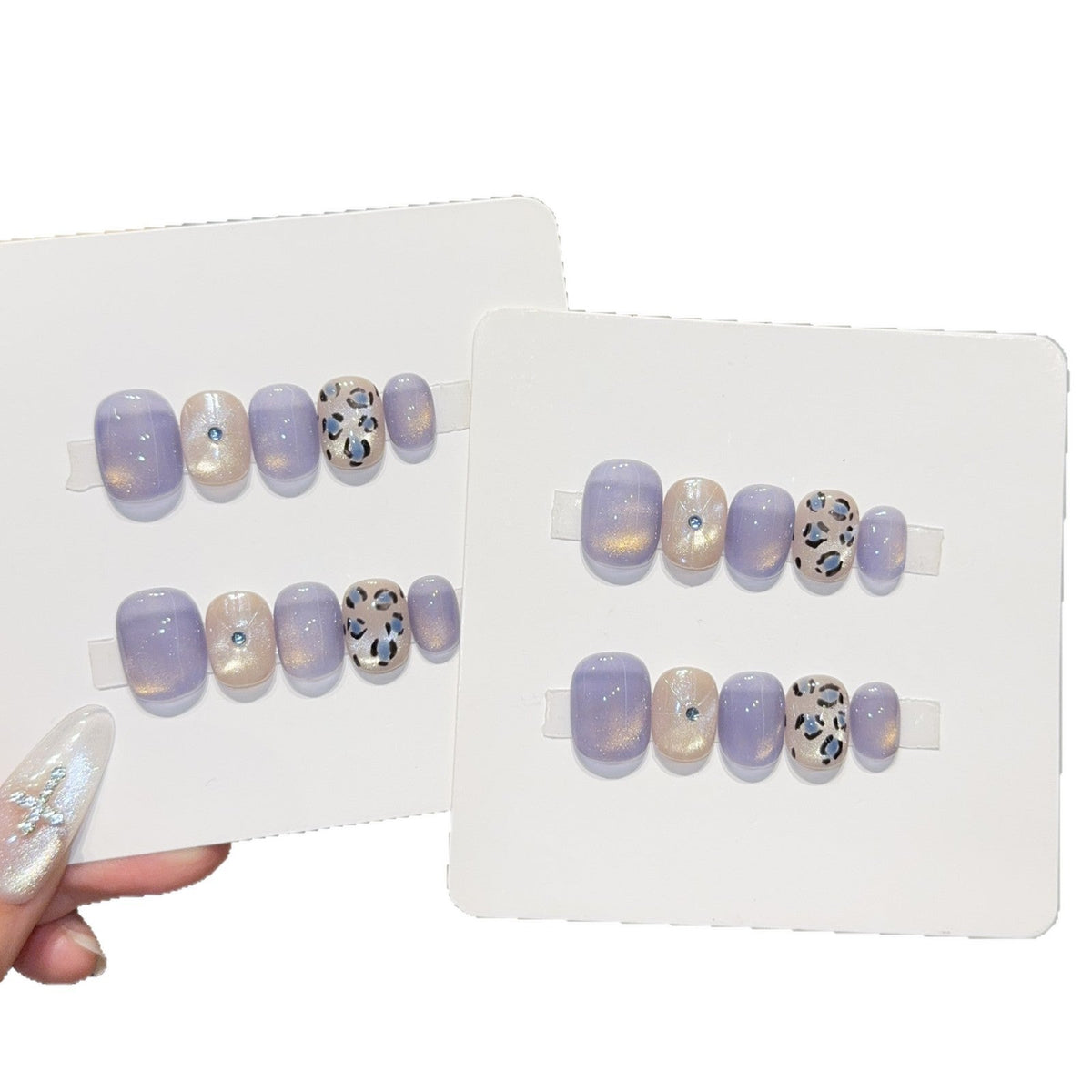 Siopsrl | Glamorous artificial nails with elegant glitter elements Siopsrl