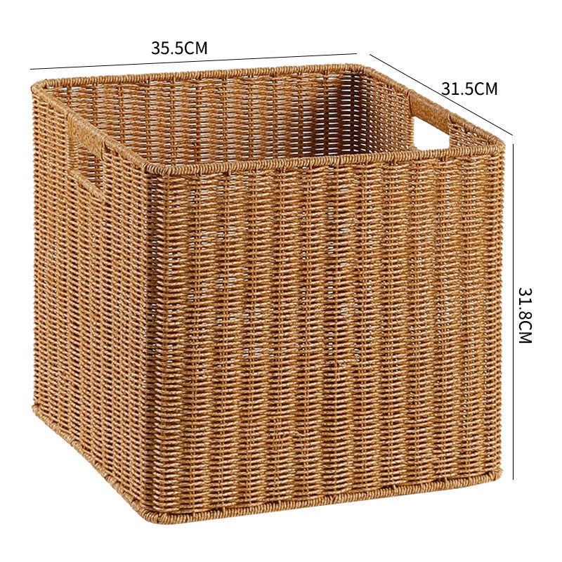 Handcrafted Rectangular Wicker Storage Bin Siopsrl