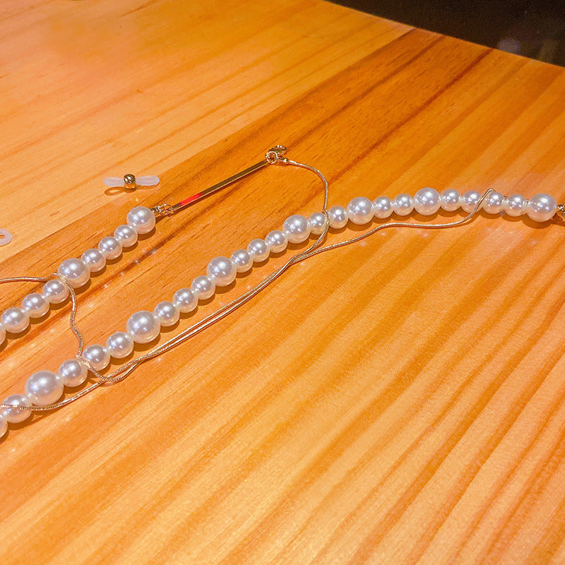 Siopsrl | Elegant pearl glasses holder chain Siopsrl