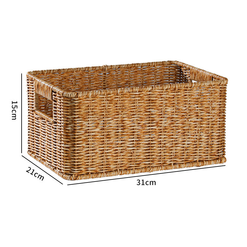 Handcrafted Rectangular Wicker Storage Bin Siopsrl
