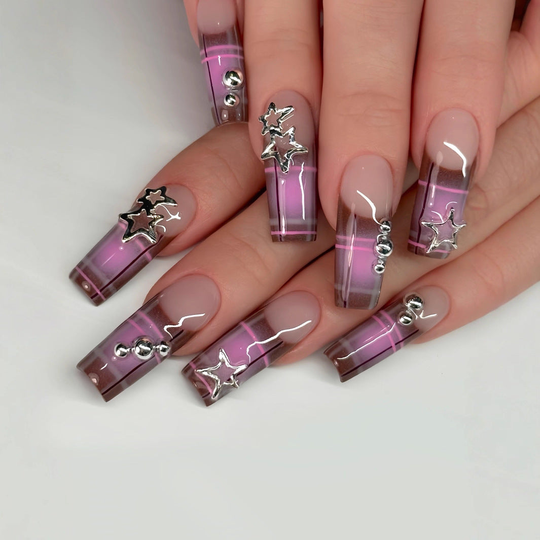 Siopsrl | Artistic Star-Embellished Nail Art Siopsrl