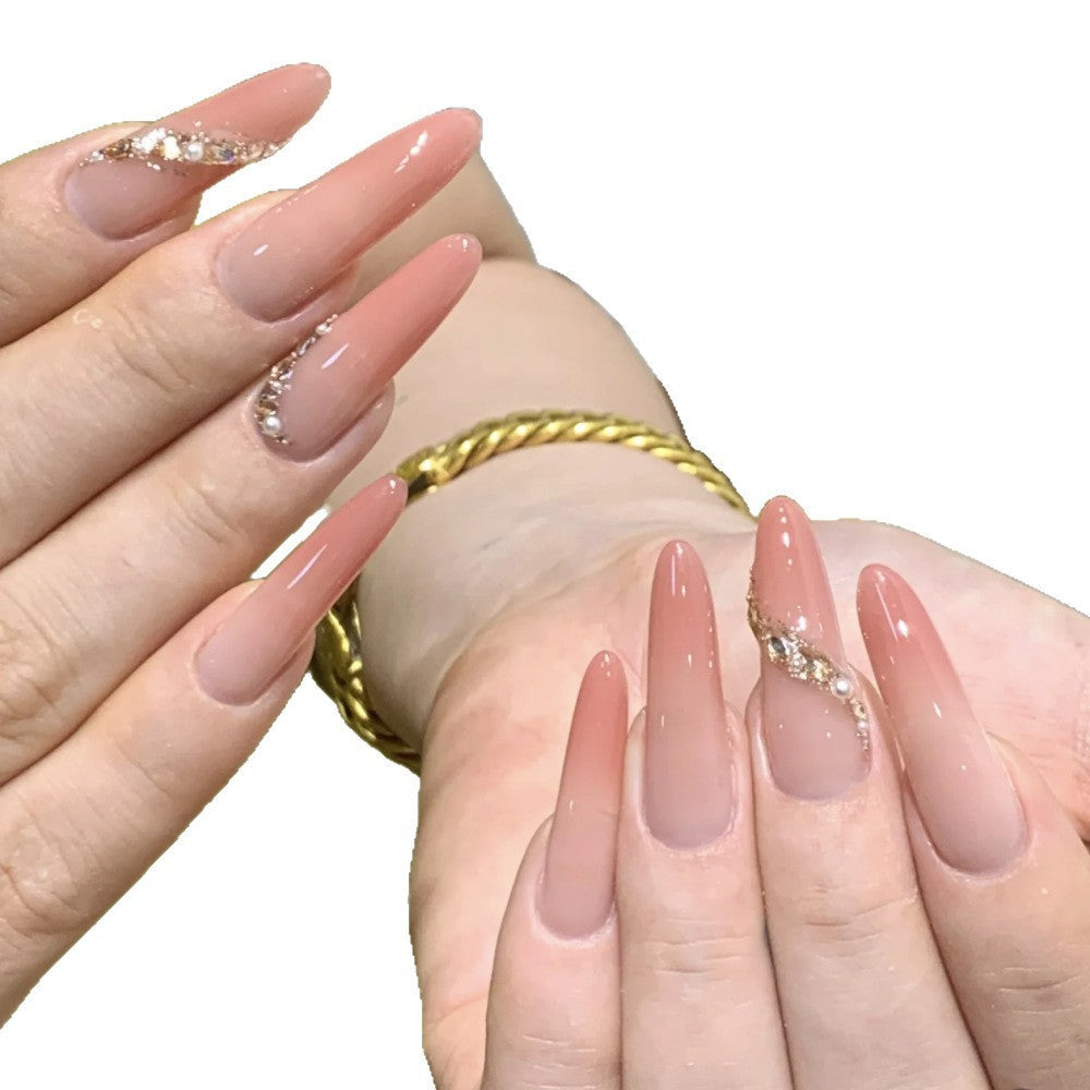 Siopsrl | Artistic Press-On Nail Set with Unique Bow and Heart Accents Siopsrl
