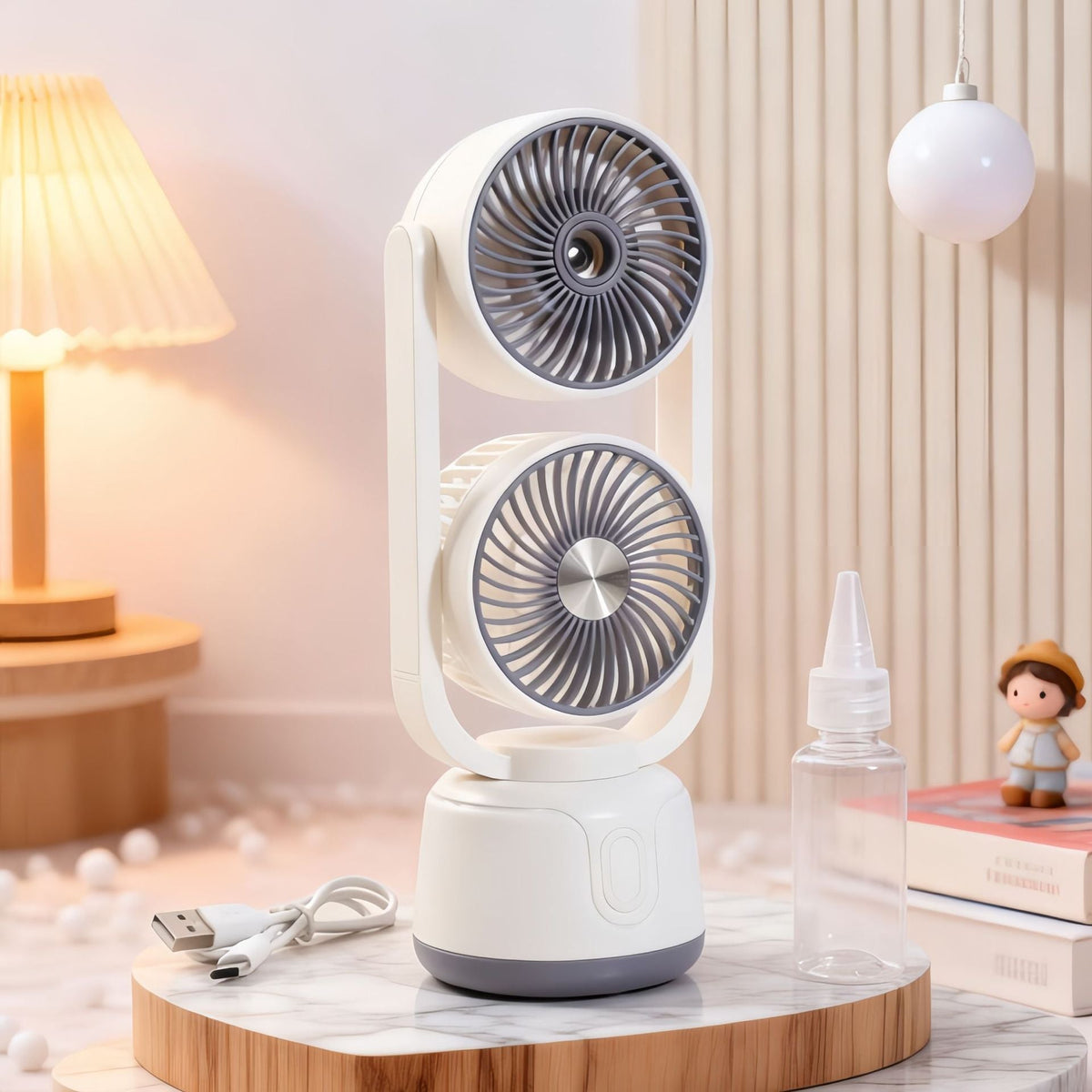 Siopsrl | Women's Portable Dual Fan with Spray Function Siopsrl
