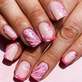 Siopsrl | Artistic Floral Gel Press-On Nails Siopsrl