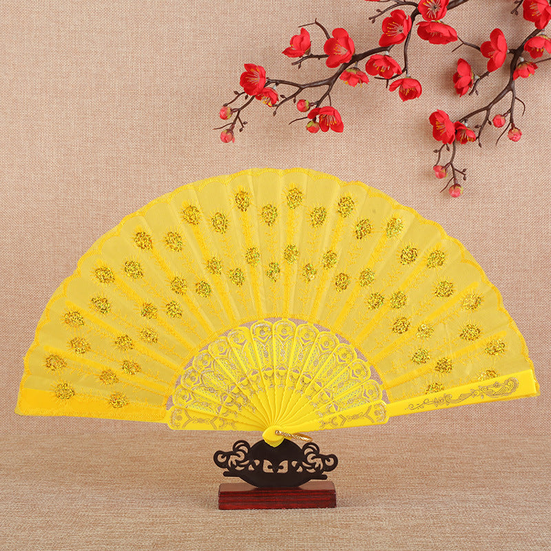 Siopsrl | Women's folding fan with artistic decorations Siopsrl