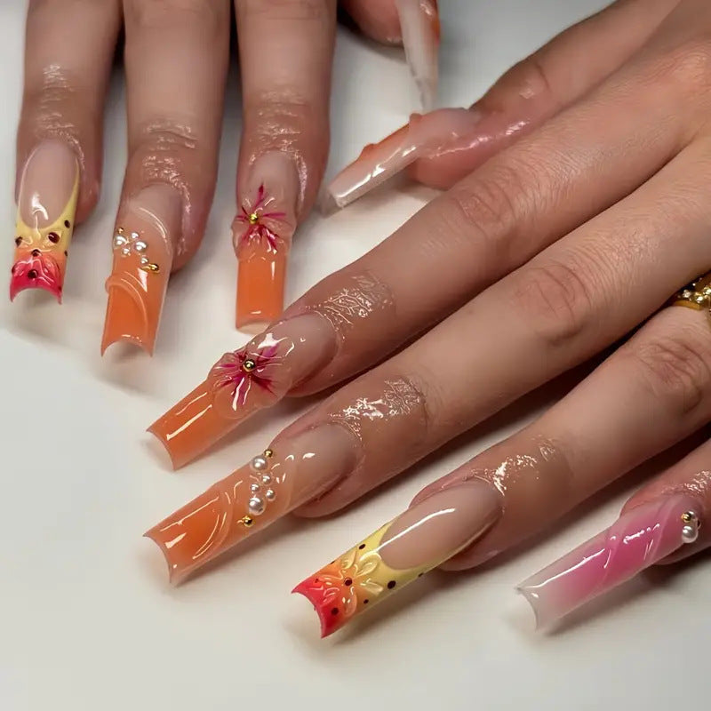 Siopsrl | Artistic Floral Press-On Nail Extensions Siopsrl Siopsrl | 7879Siopsrl | 3766