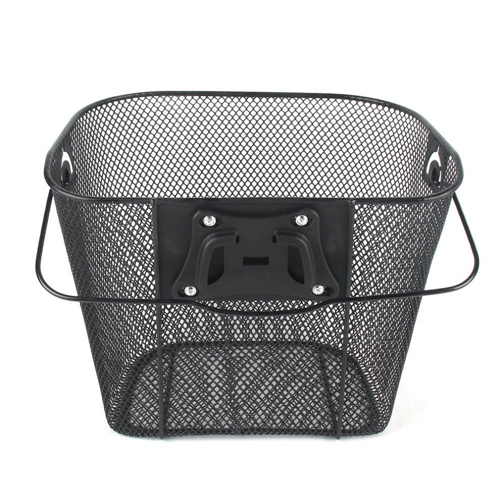 Front Quick Release Mesh Bicycle Basket with Locking Handlebar Mount Siopsrl