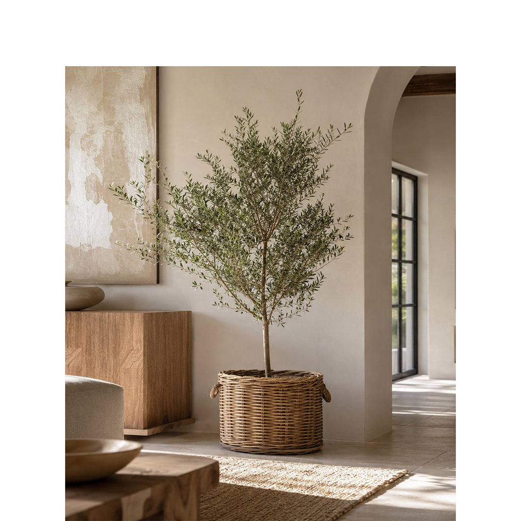 Willow woven basket with inner lining Siopsrl