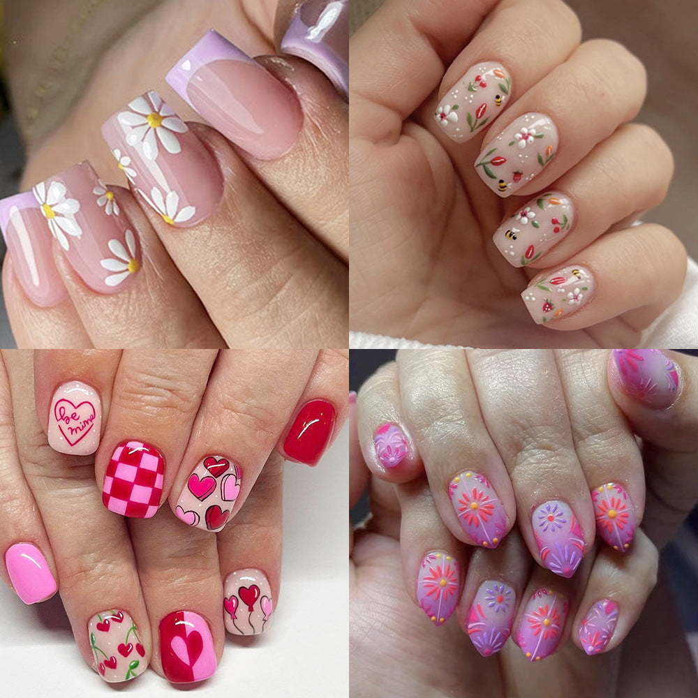 Siopsrl | Artistic Press-On Nail Set Siopsrl
