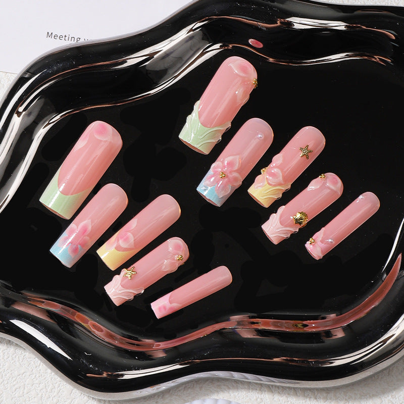 Siopsrl | Floral Artisan Press-On Nail Set Siopsrl