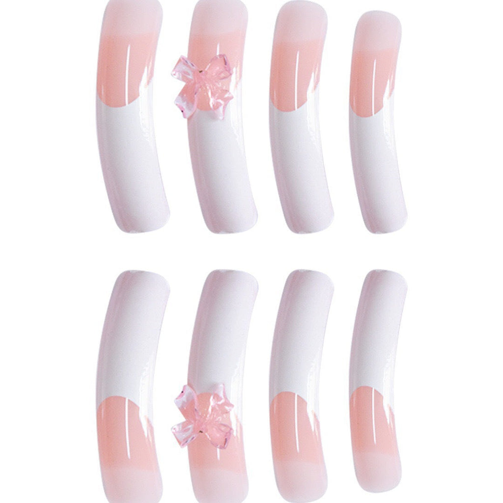Siopsrl | Elegant Nail Art Enhancements with Decorative Bow Accents Siopsrl