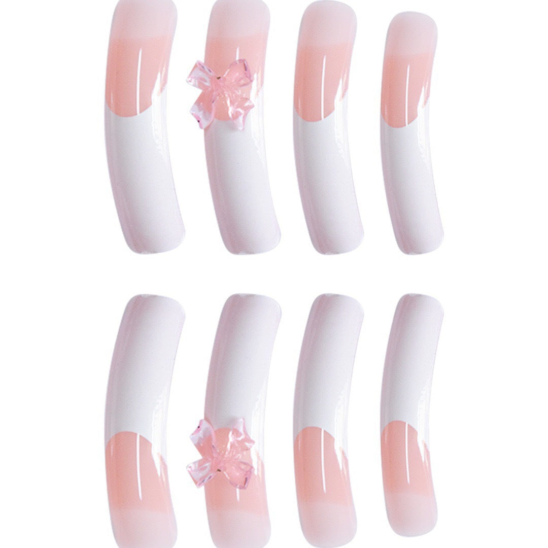 Siopsrl | Elegant Nail Art Enhancements with Decorative Bow Accents Siopsrl