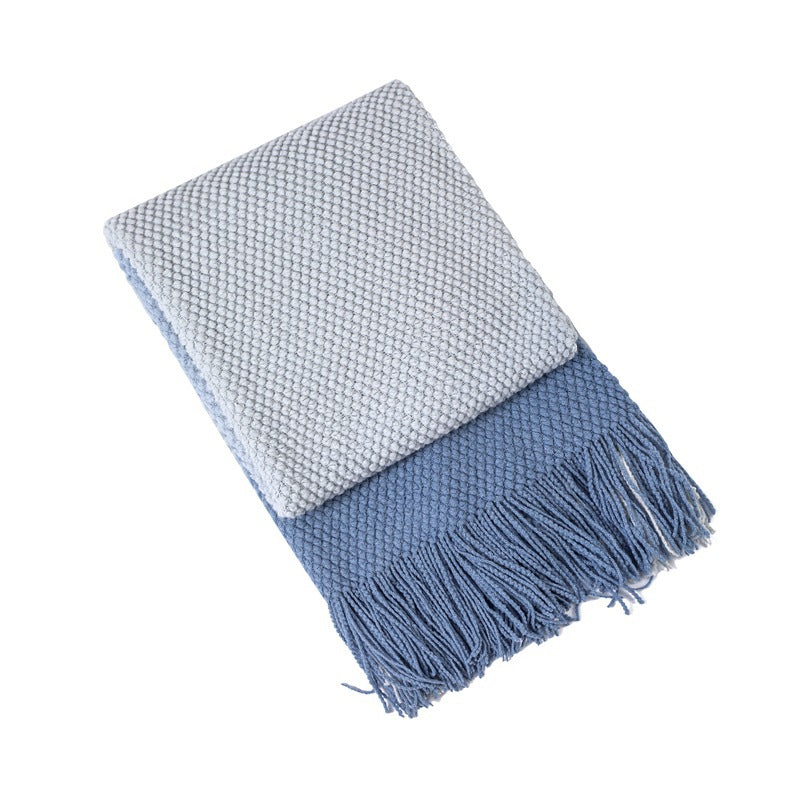 Siopsrl | Luxury Textured Fringed Throw Blanket Siopsrl