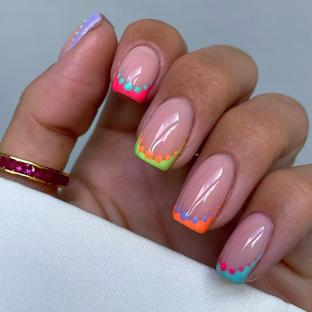 Siopsrl | Colorful Dot Design Nail Art Siopsrl