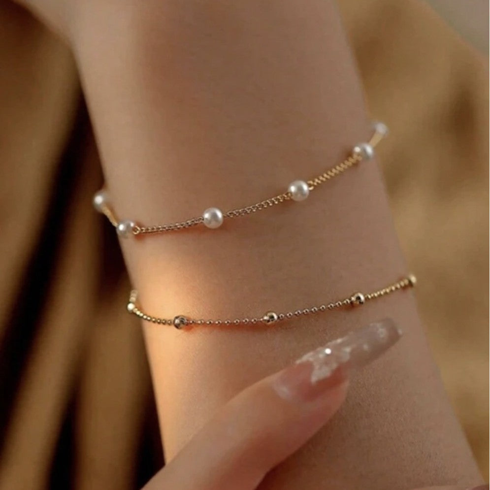 Siopsrl | Adjustable Pearl Charm Bracelet Siopsrl