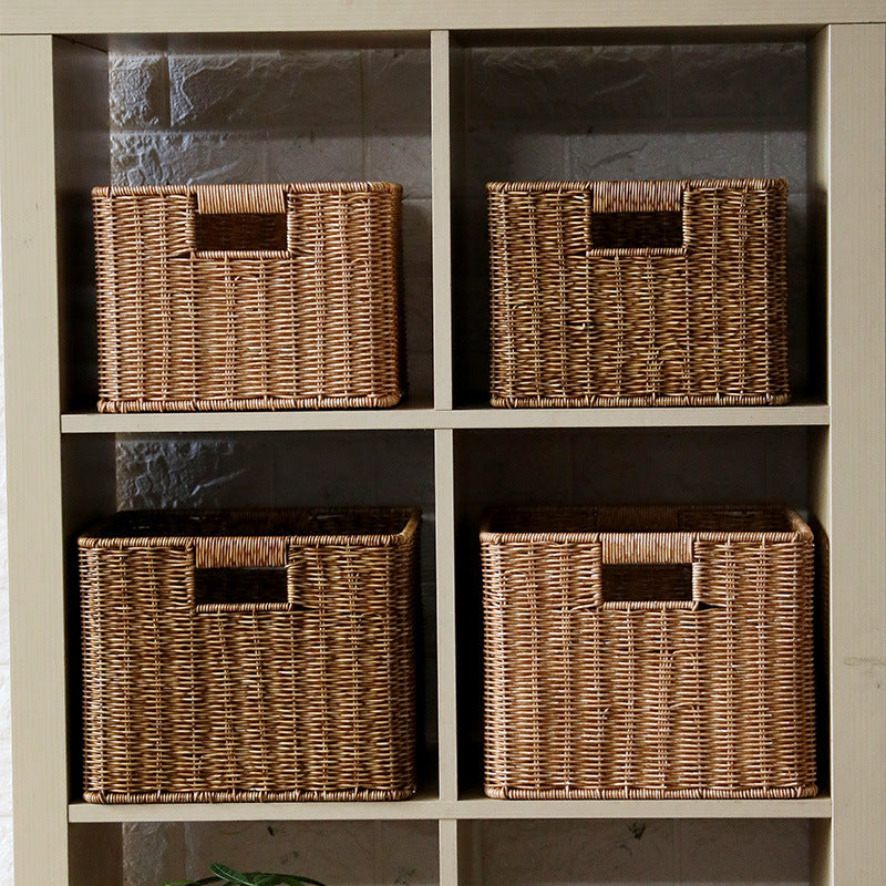 Premium Handwoven Square Storage Basket Siopsrl