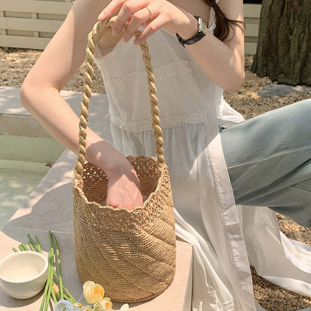 Hand-knotted basket bag Siopsrl