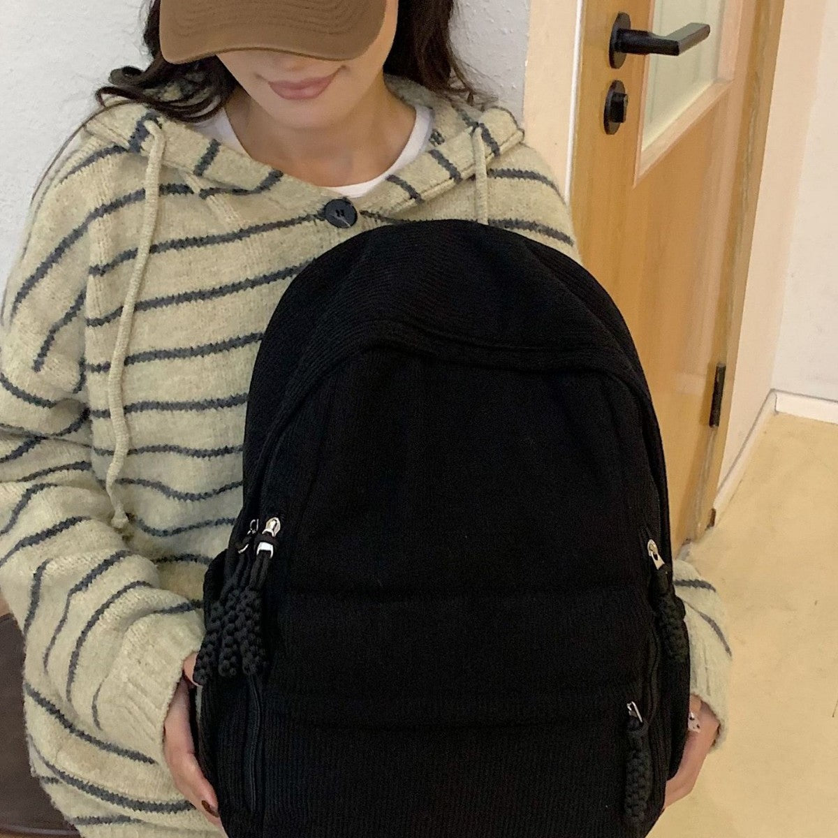 Siopsrl | Backpack Made of Durable Ribbed Material Siopsrl