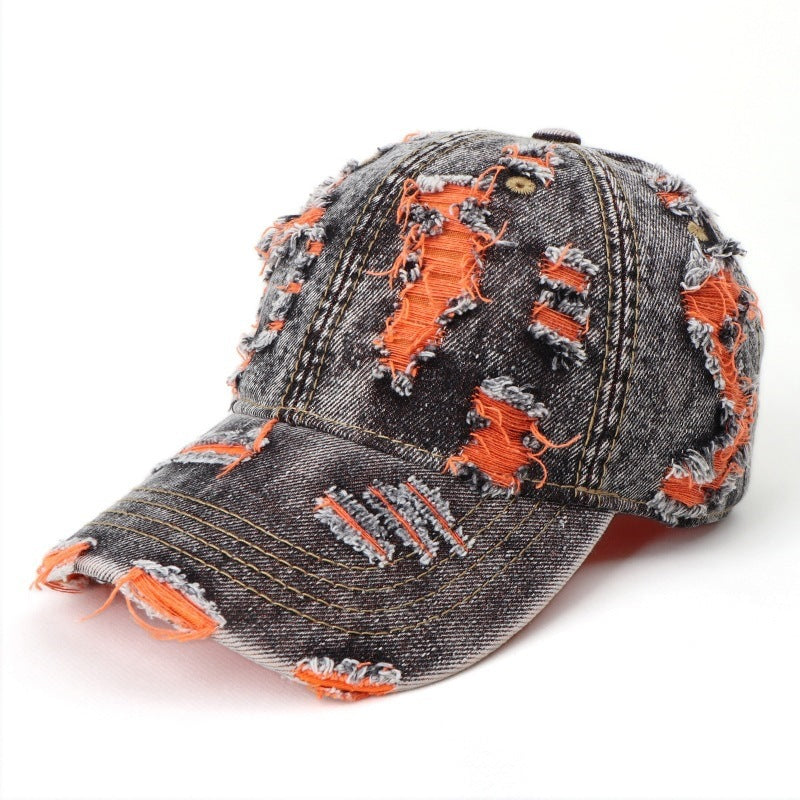 Siopsrl | Women's Distressed Denim Baseball Cap Siopsrl