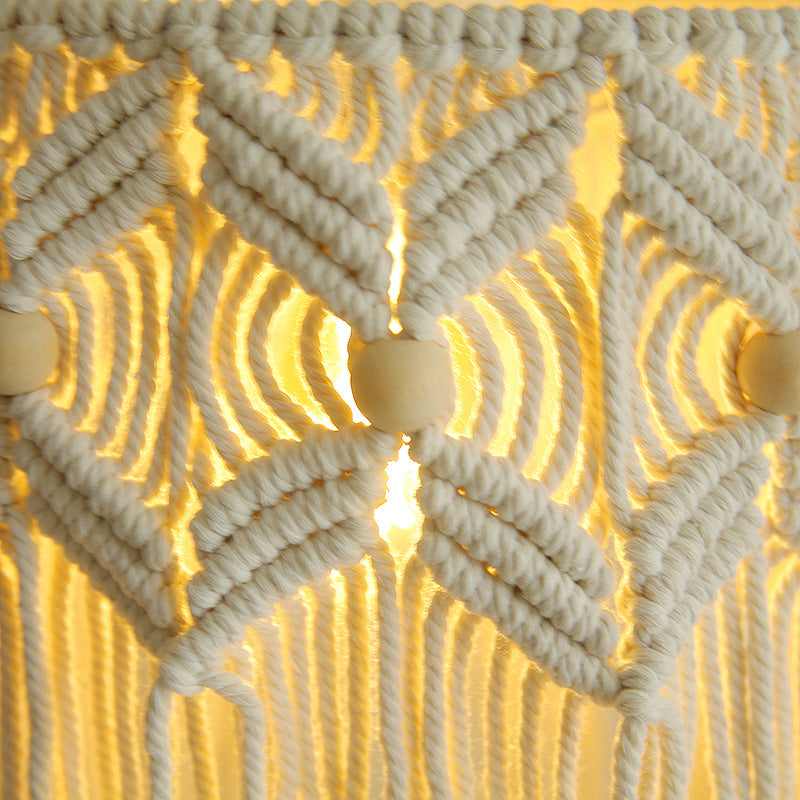 Decorative Macrame Hanging Light Fixture Siopsrl