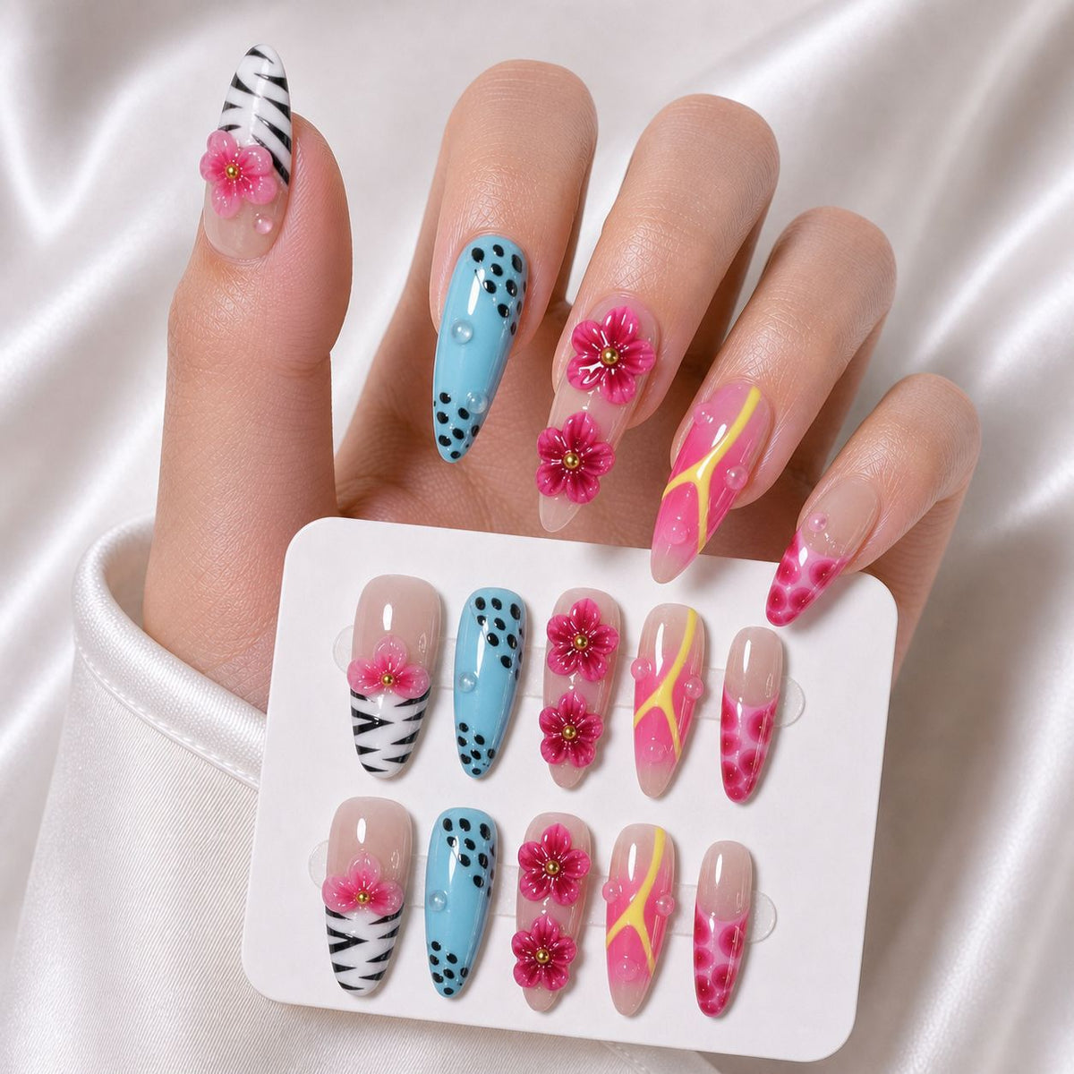 Siopsrl | Artistic Floral Nail Art Set Siopsrl