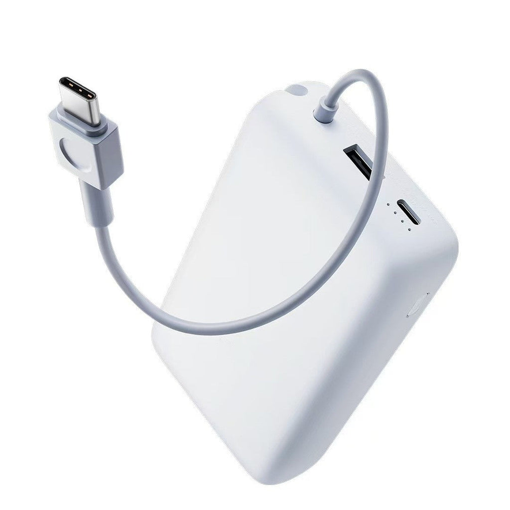 Siopsrl | Compact portable High-capacity power bank with integrated charging cables and matte soft-touch finish Siopsrl